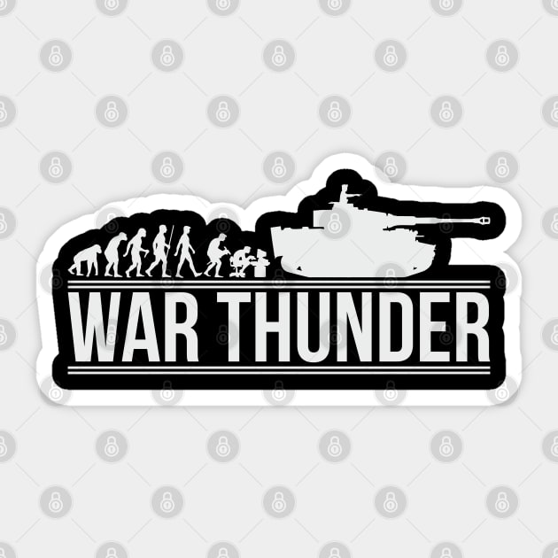 War Thunder Tank evolution Pz-VI Tiger Sticker by FAawRay